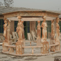 Hand carved Natural stone marble garden gazebo for sale